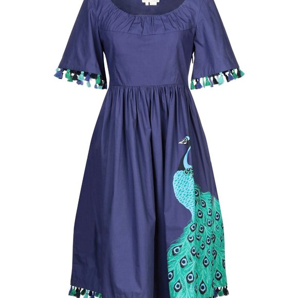 Kate Spade Peacock Dress NWOT - Picture 2 of 3